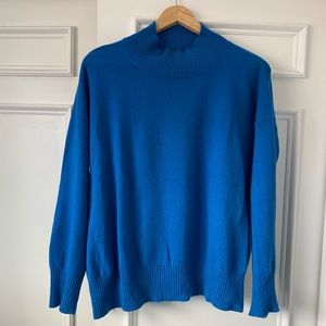 100% cashmere mock neck